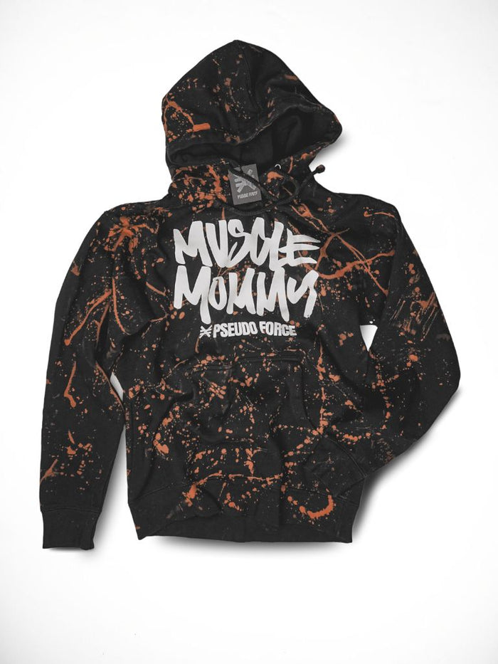 MUSCLE MOMMY BLEACH HOODIE