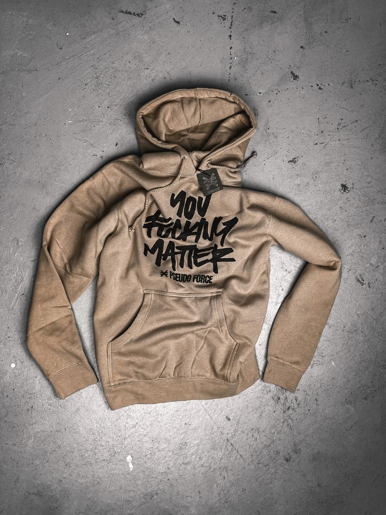 Brown you 2024 matter hoodie