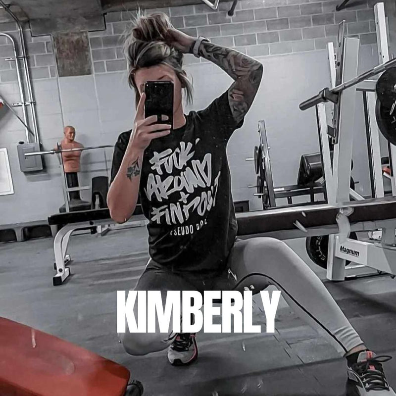 Kimberly joined the gym to be small, but now she's strong as fuck