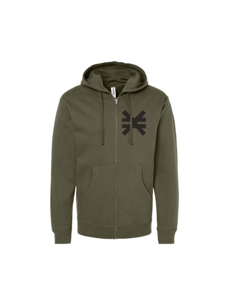 YOU DID NOT WAKE UP TODAY TO BE A WEAK ASS BITCH® GREEN ZIP UP
