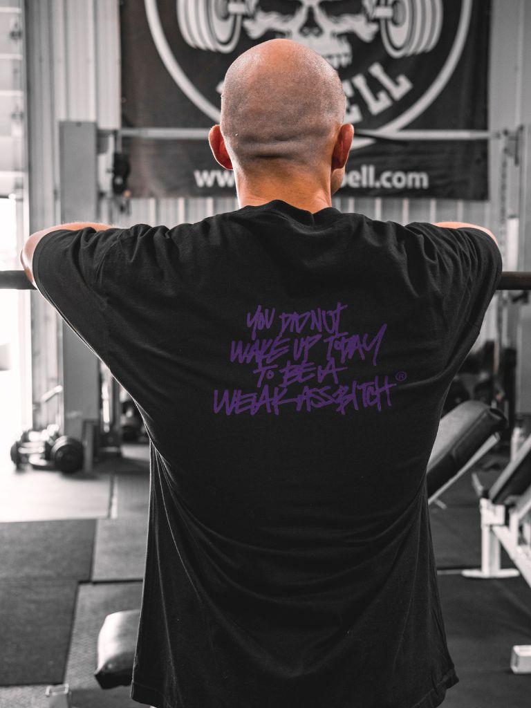 WEAK ASS BITCH BLACK + PURPLE TEE