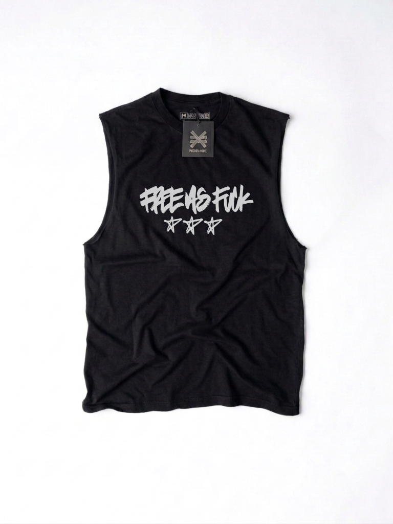 FREE AS FUCK SLEEVELESS TEE