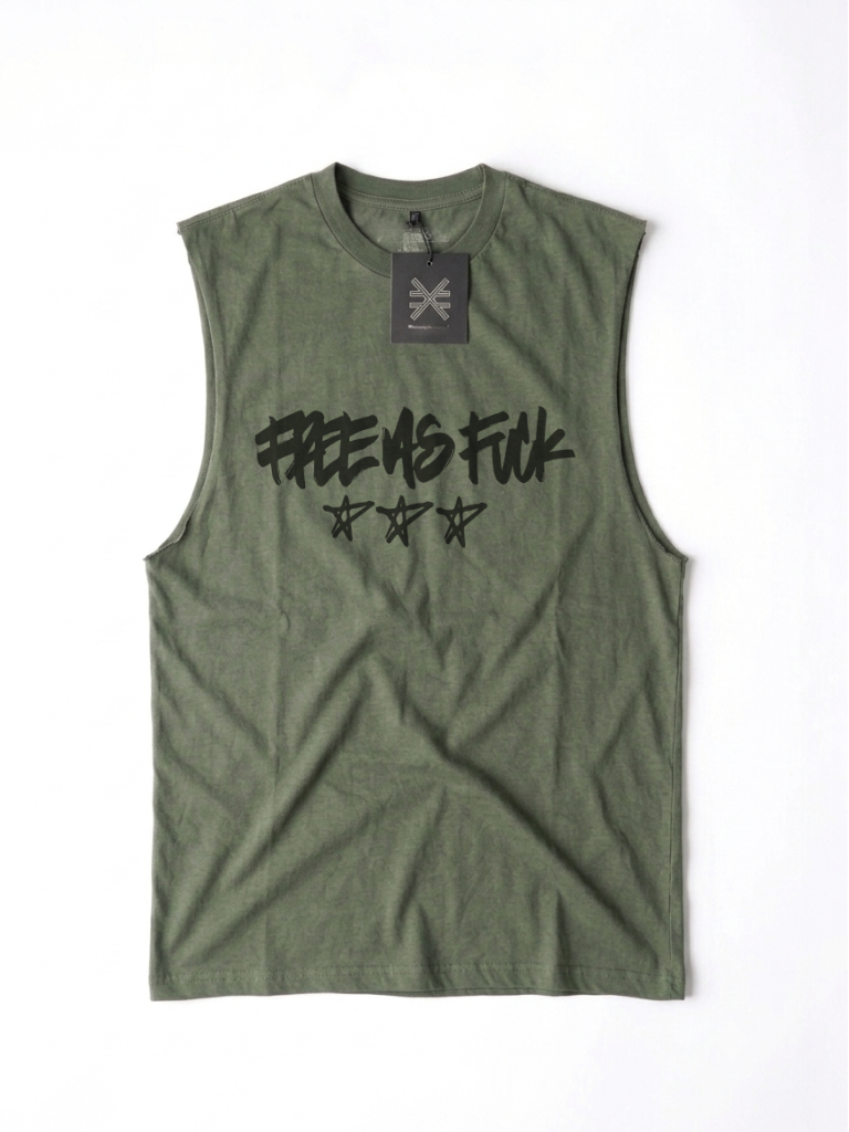 FREE AS FUCK SLEEVELESS TEE