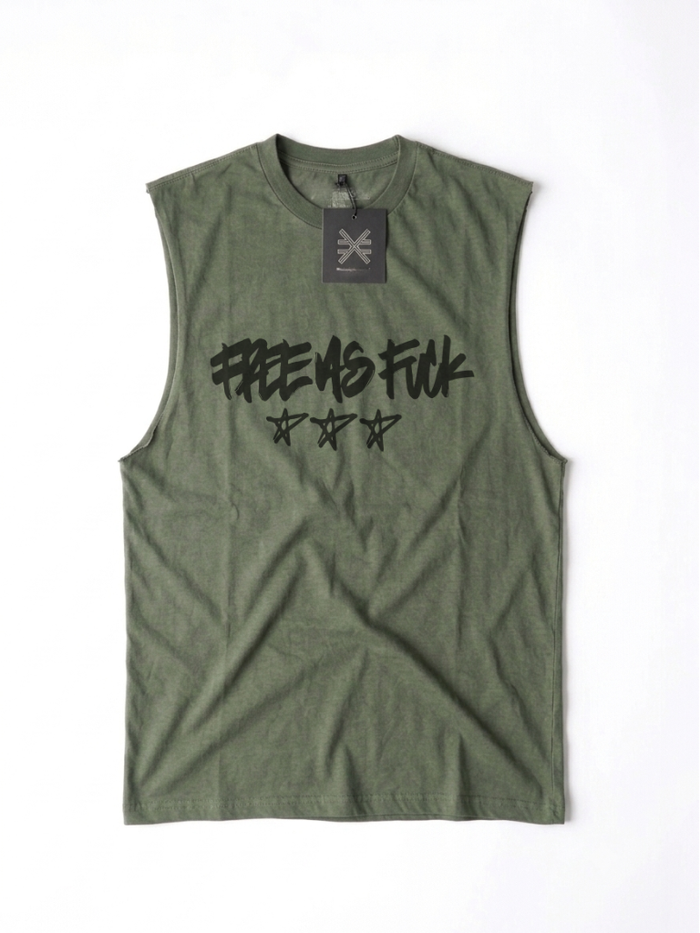 FREE AS FUCK SLEEVELESS TEE