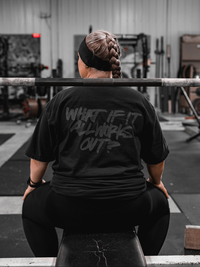 WHAT IF IT ALL WORKS OUT BLACKOUT TEE