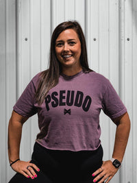 PSEUDO PURPLE CROP TEE