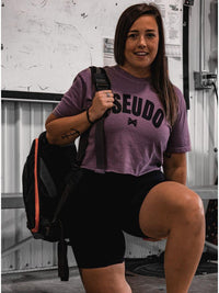 PSEUDO PURPLE CROP TEE