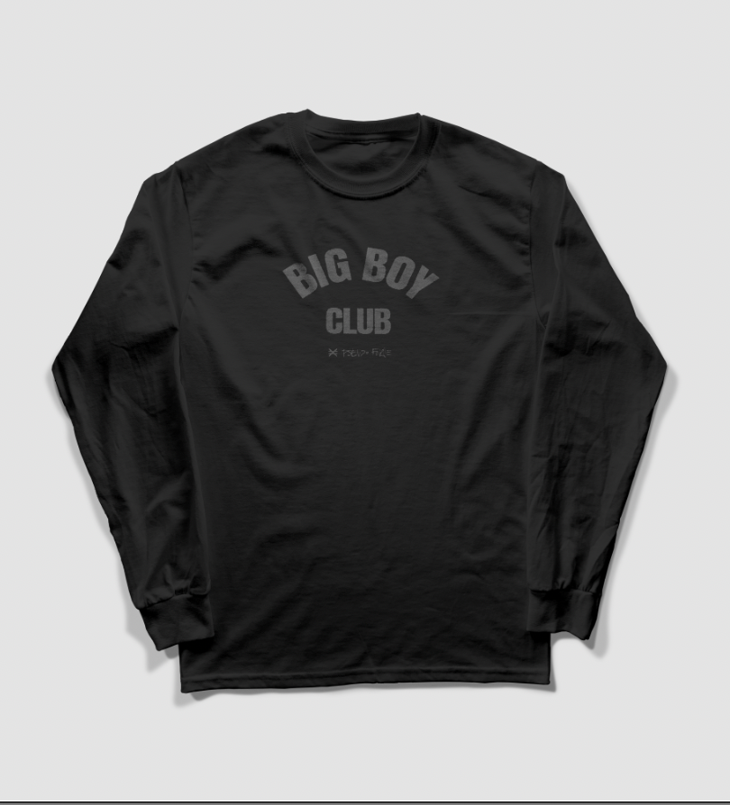 BIG BOY CLUB BLACKOUT LONG SLEEVE TEE