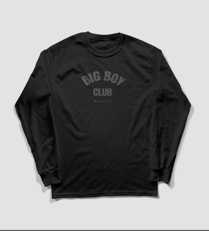 BIG BOY CLUB BLACKOUT LONG SLEEVE TEE