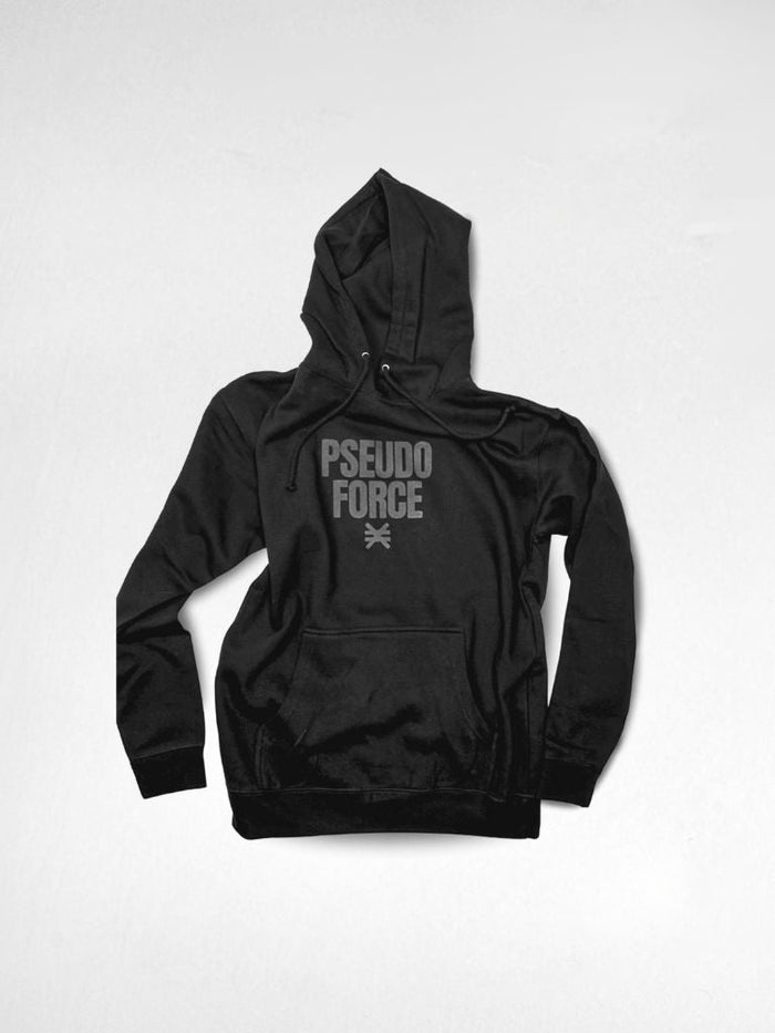PRE-ORDER -  BLACKOUT PSEUDO HOODIE |  SHIPS 01.01.24