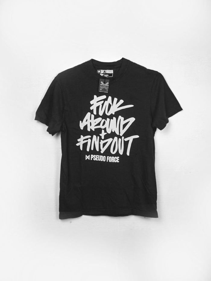 FUCK AROUND + FIND OUT BLACK TEE - FUCK UP