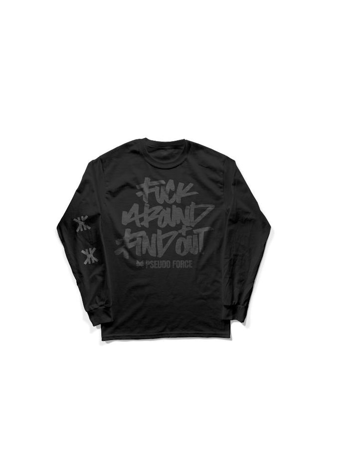 FUCK AROUND AND FINDO UT BLACKOUT LONG SLEEVE TEE