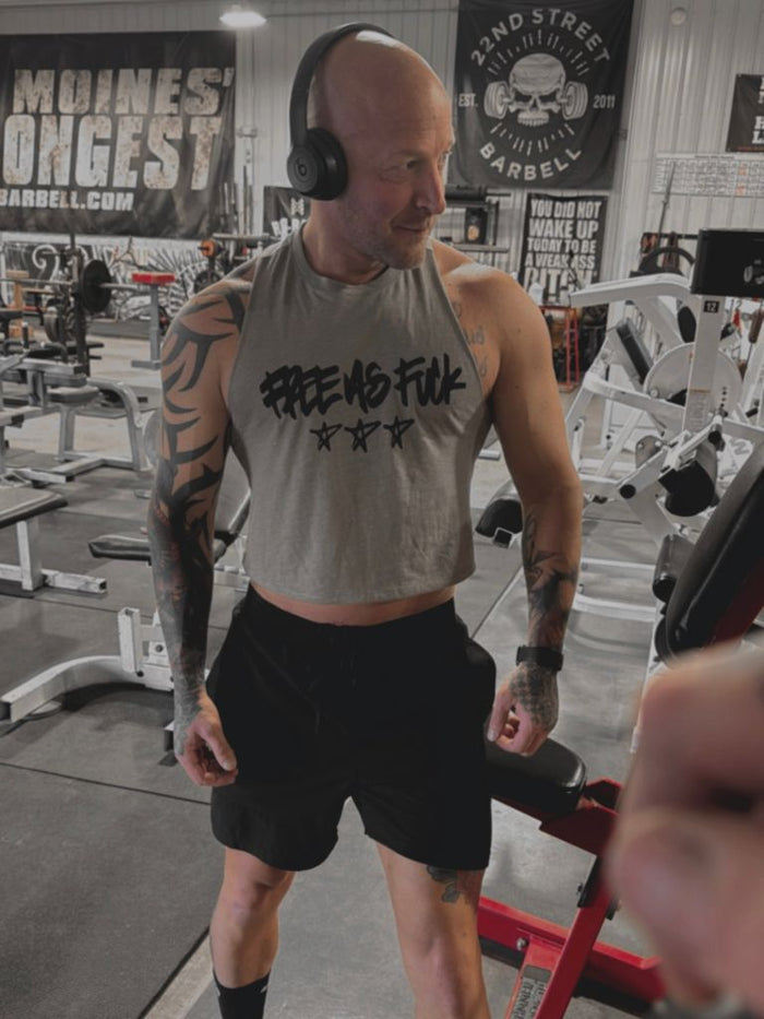 FREE AS FUCK CROP TANK TOP