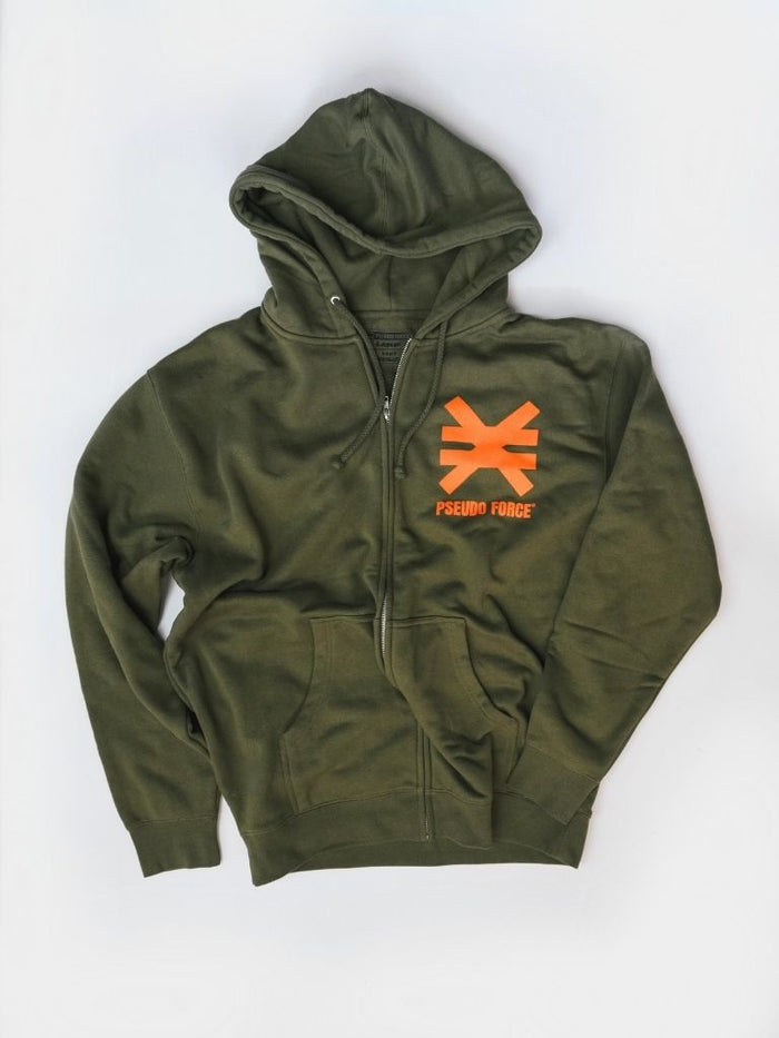 PSEUDO FORCE® LOGO ZIP HOODIE