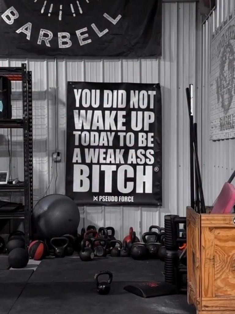 GYM BANNER  - YOU DID NOT WAKE UP TODAY TO BE A WEAK ASS BITCH® GYM BANNER