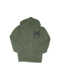 YOU DID NOT WAKE UP TODAY TO BE A WEAK ASS BITCH® GREEN ZIP HOODIE