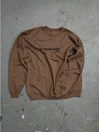 PSEUDO LIFTING CLUB BROWN CREWNECK