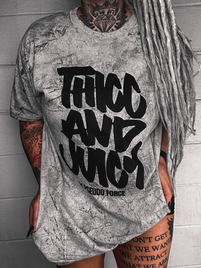 THICC AND JUICY SPLATTER TEE